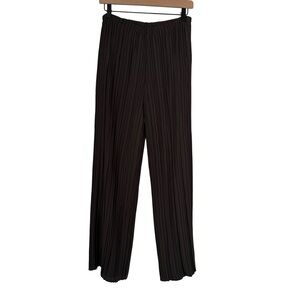 Babette SF Pleated Wide Leg Elastic Waist Pants Sz S